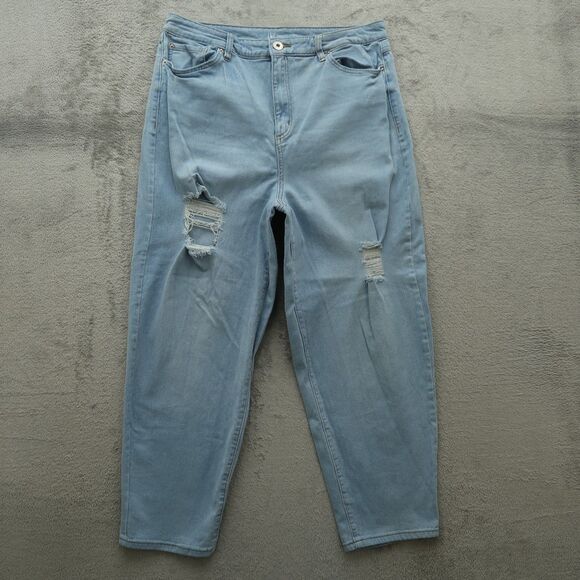 INC International Concepts Jeans Women's 16/33 High-Rise Tapered Leg 26" Inseam - Picture 1 of 16